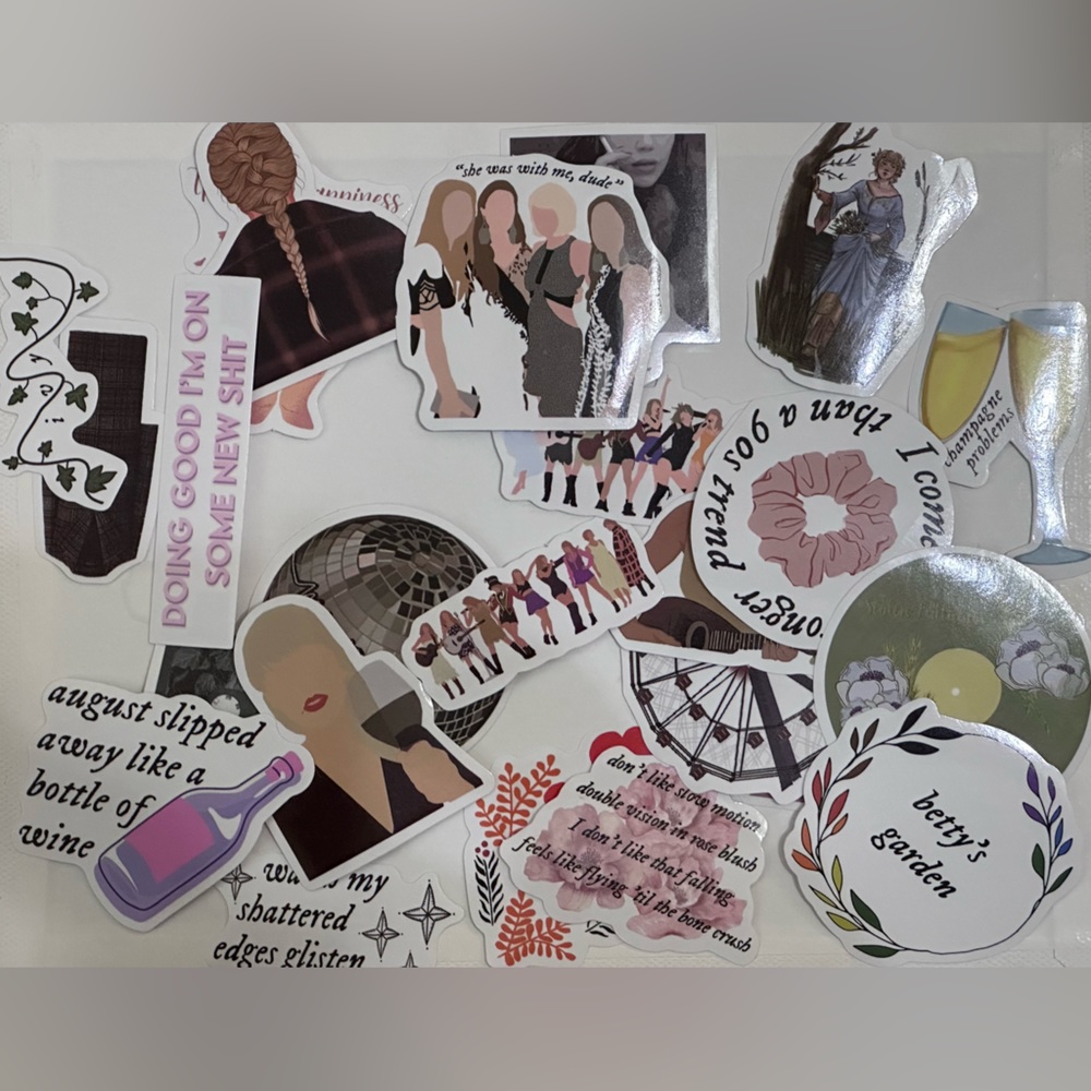 3/$25 Taylor Swift Inspired Stickers